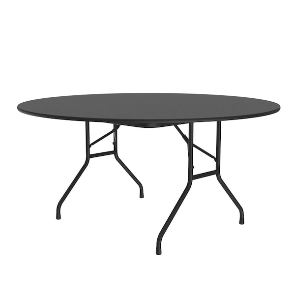 CF Melamine Folding Tables 60" Round Black Granite